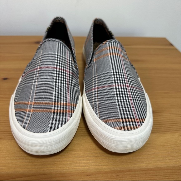 Keds | Double Decker Gray Plaid Slip-On Platform Sneakers - Picture 3 of 9